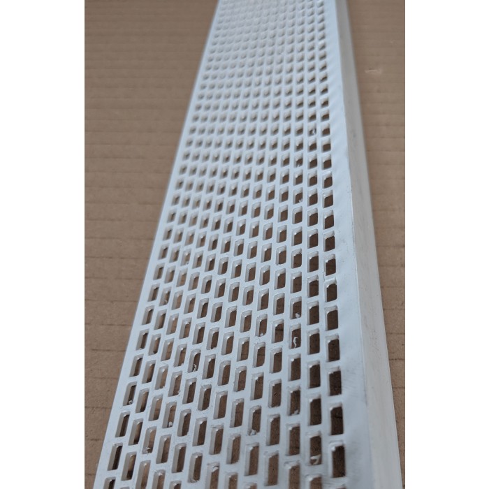 Wemico White PVC Ventilation Angle 60mm x 30mm x 2.5m 1 Length