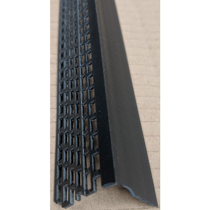 Wemico Black PVC Ventilation Angle 30mm x 30mm x 2.5m 1 Length