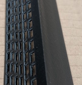 Wemico Black PVC Ventilation Angle 30mm x 30mm x 2.5m 1 Length