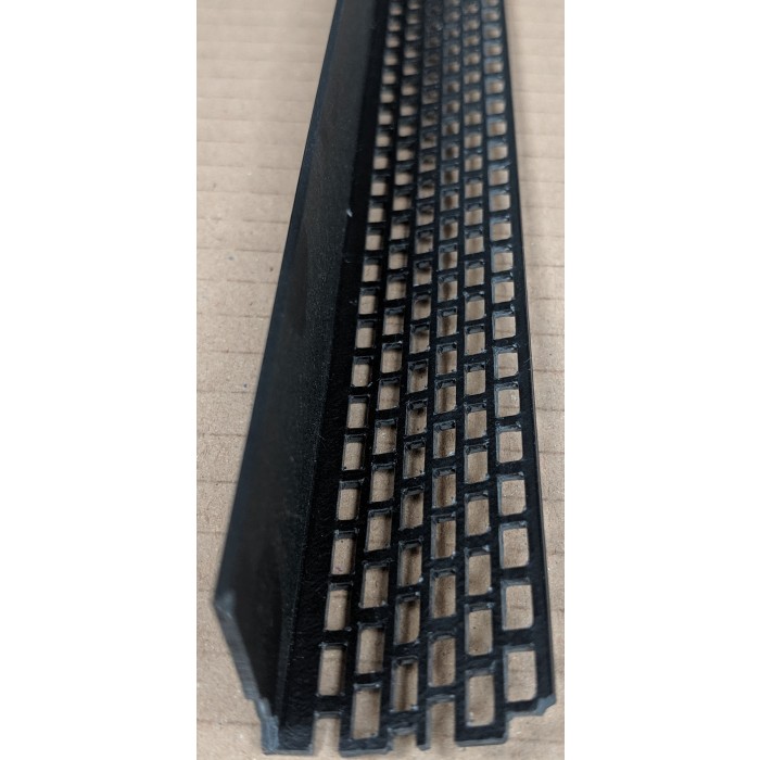 Wemico Black PVC Ventilation Angle 30mm x 30mm x 2.5m 1 Length