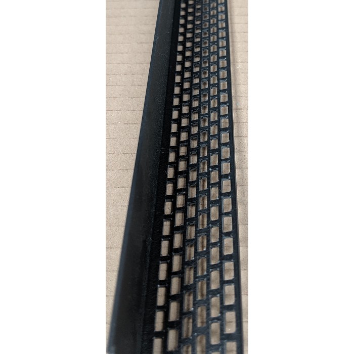 Wemico Black PVC Ventilation Angle 30mm x 30mm x 2.5m 1 Length