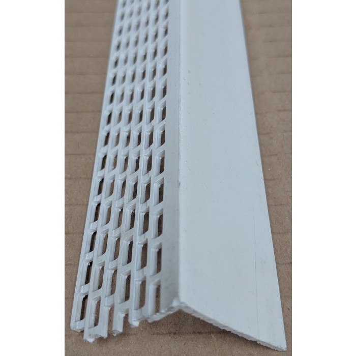Wemico White PVC Ventilation Angle 30mm x 30mm x 2.5m 1 length