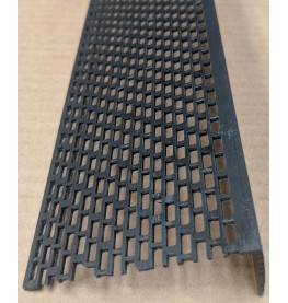 Wemico Black PVC Ventilation Angle 30mm x 70mm x 2.5m 1 Length