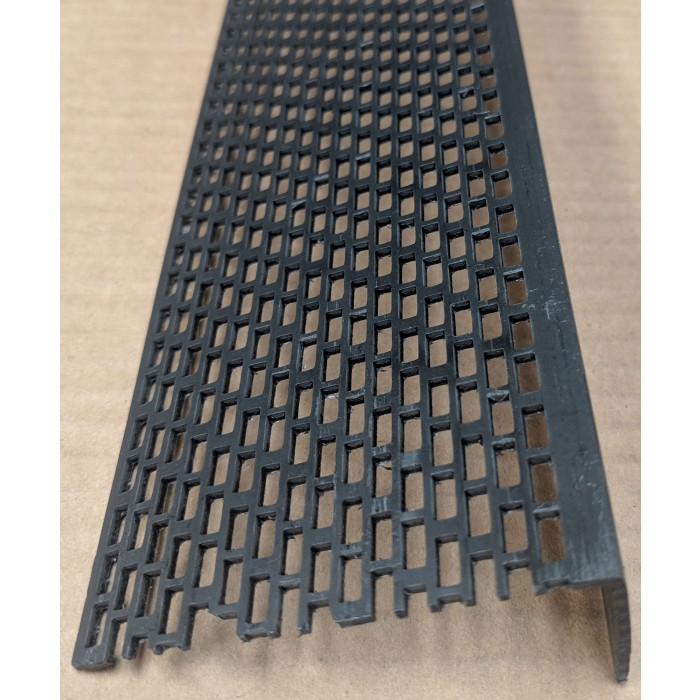 Wemico Black PVC Ventilation Angle 70mm x 30mm x 2.5M 1 Length
