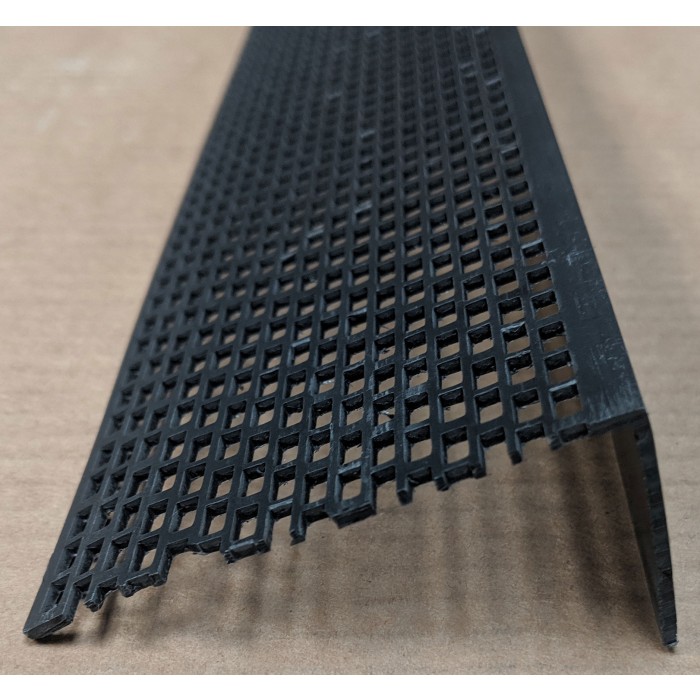 Wemico Black PVC Ventilation Angle 70mm x 30mm x 2.5M 1 Length