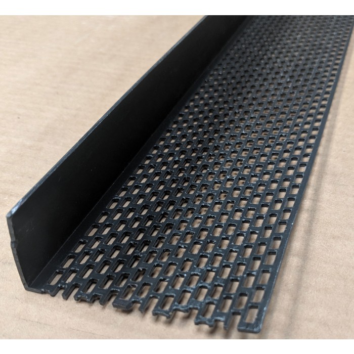Wemico Black PVC Ventilation Angle 70mm x 30mm x 2.5M 1 Length