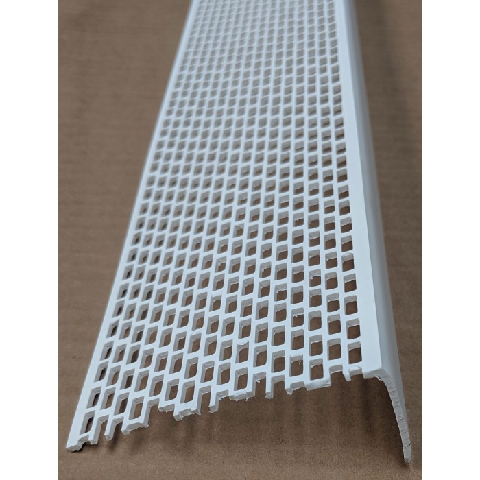 Wemico White PVC Ventilation Angle 70mm x 30mm x 2.5M 1 Length