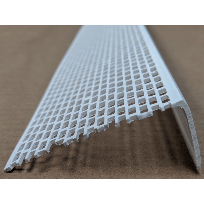 Wemico White PVC Ventilation Angle 70mm x 30mm x 2.5M 1 Length