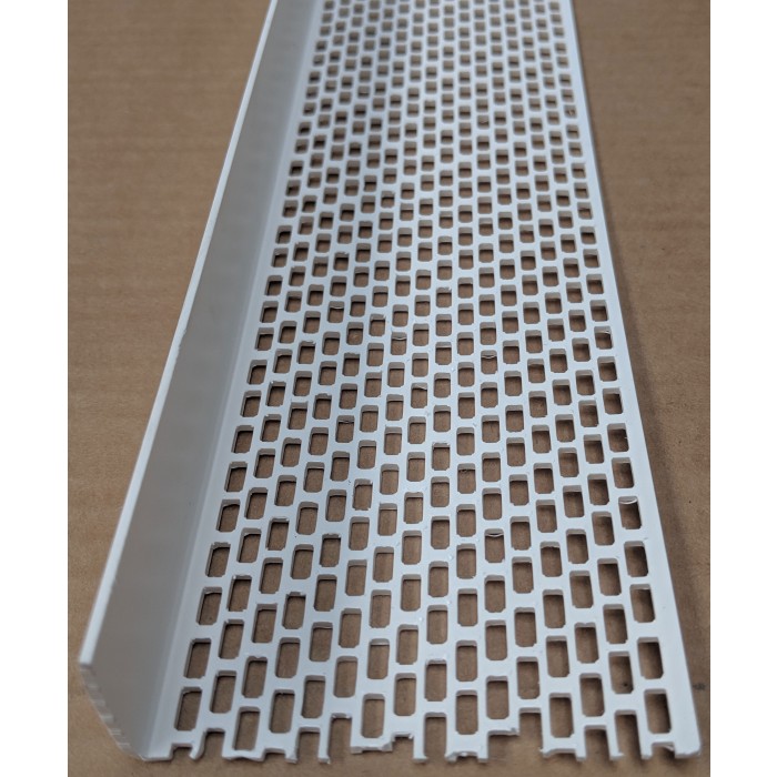 Wemico White PVC Ventilation Angle 70mm x 30mm x 2.5M 1 Length
