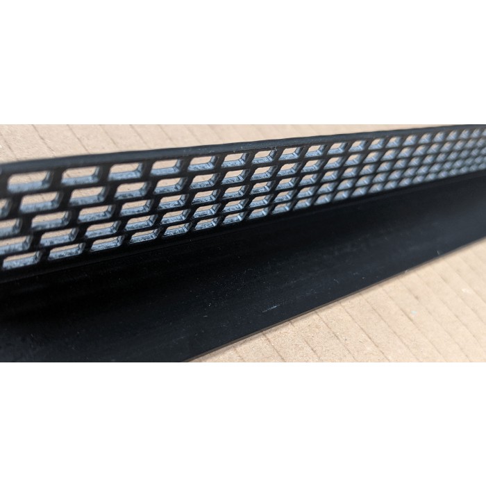 Wemico Black PVC Ventilation Angle 25mm x 25mm x 2.5m 1 Length