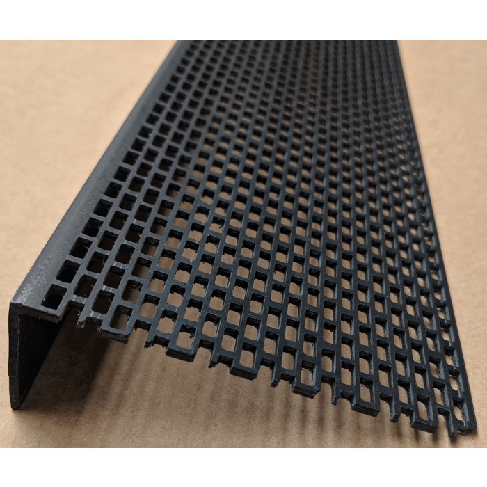 Wemico Black PVC Ventilation Angle 90mm x 30mm x 2.5M (1 Length)