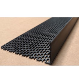 Wemico Black PVC Ventilation Angle 30mm x 90mm x 2.5m 1 Length