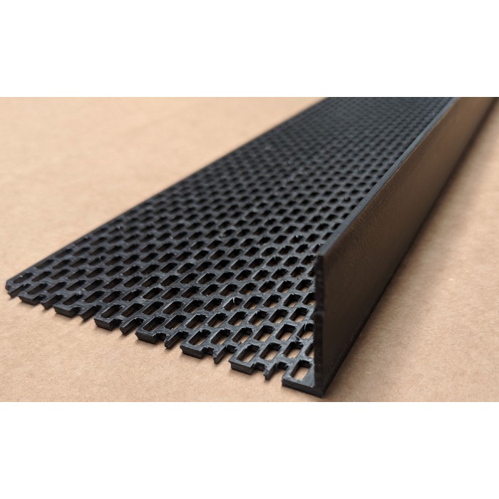 Wemico Black PVC Ventilation Angle 90mm x 30mm x 2.5M (1 Length)