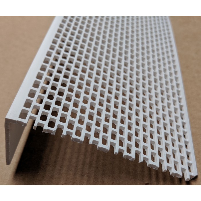Wemico White PVC Ventilation Angle 90mm x 30mm x 2.5M 1 Length