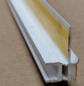 White PVC Self Adhesive Window / Door Frameseal Bead 9mm Render Depth 2.6m 1 Length