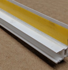 White PVC Self Adhesive Window / Door Frameseal Bead 13mm Render Depth 2.6m 1 Length