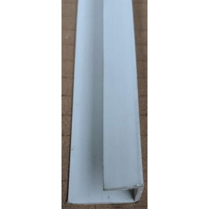 Wemico White PVC Channel Profile 20mm x 10mm x 12.5mm x 2.5m 1 length