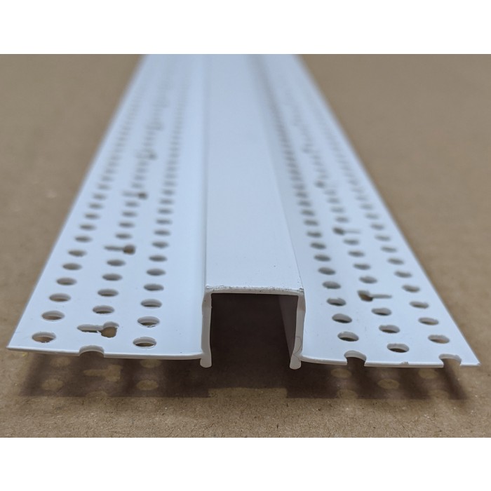 Trim-Tex 12.7mm White PVC Architectural Reveal Bead Profile 3m 1 length AS5110