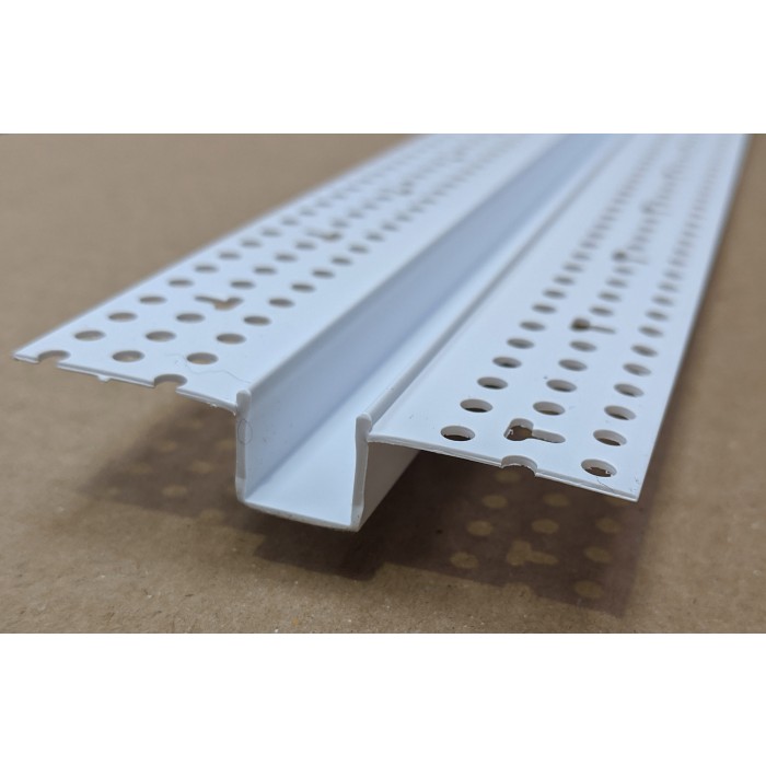 Trim-Tex 12.7mm White PVC Architectural Reveal Bead Profile 3m 1 length AS5110