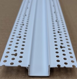 Trim-Tex 20mm White PVC Architectural Reveal Bead Profile 3m 1 length AS5210