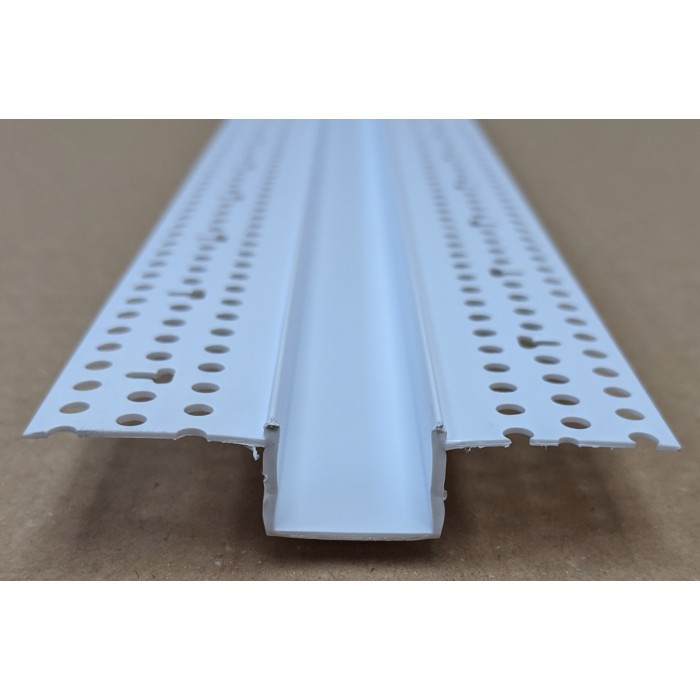 Trim-Tex 20mm White PVC Architectural Reveal Bead Profile 3m 1 length AS5210