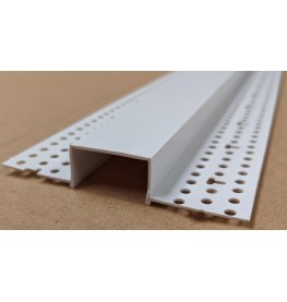 Trim-Tex 12mm x 25mm White PVC Architectural Reveal Bead Profile 3m 1 length AS5310