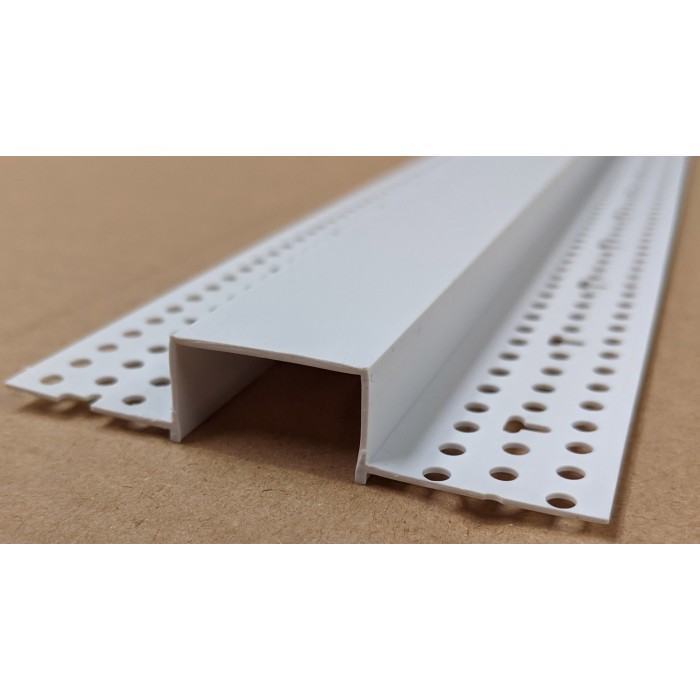 Trim-Tex 12mm x 25mm White PVC Architectural Reveal Bead Profile 3m 1 length AS5310