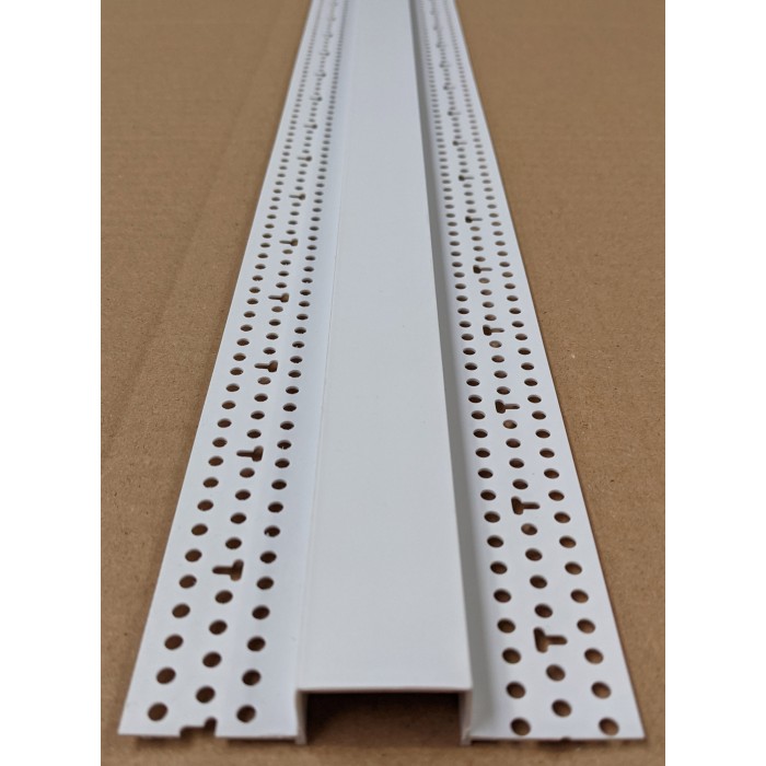 Trim-Tex 12mm x 25mm White PVC Architectural Reveal Bead Profile 3m 1 length AS5310
