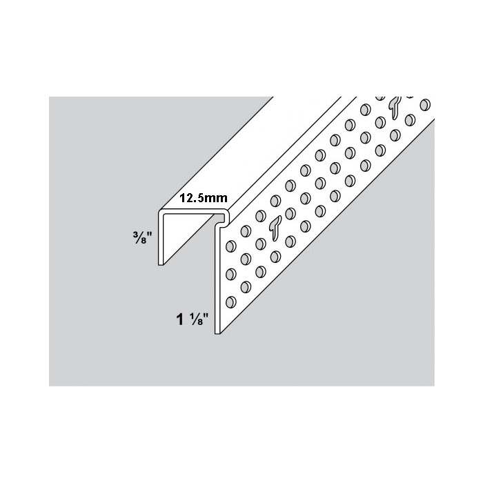 Protektor 12.5mm Long Leg PVC Edge Bead 3m 1 length