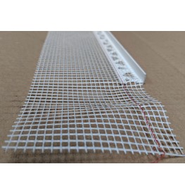 White PVC Stop Bead with Fibre Glass Mesh 11mm Render Depth 2.5m 1 length