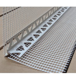 Wemico PVC Water Balcony Drip Bead with Mesh 6mm x 25mm x 10mm Render Depth x 25mm x 2.5m 1 Length
