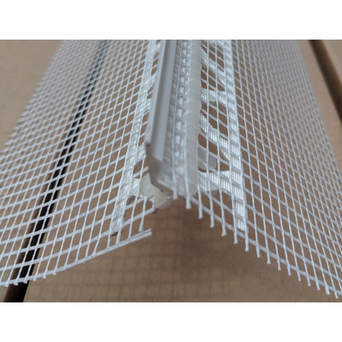 Wemico PVC Water Balcony Drip Bead with Mesh 6mm x 25mm x 10mm Render Depth x 25mm x 2.5m 1 Length