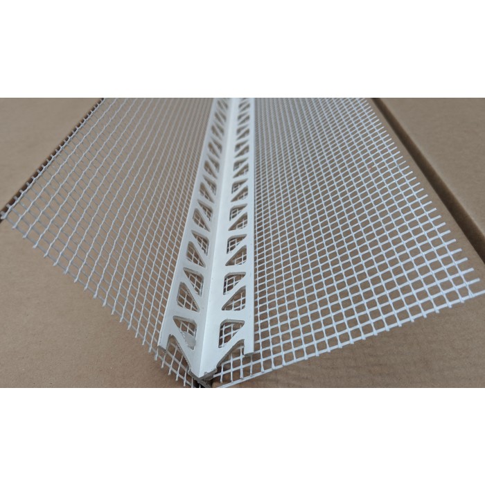 Wemico PVC Water Balcony Drip Bead with Mesh 6mm x 25mm x 10mm Render Depth x 25mm x 2.5m 1 Length