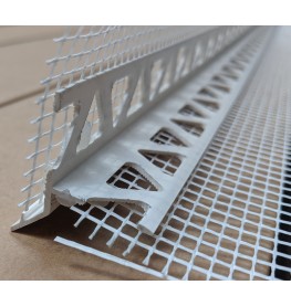 Wemico PVC Water Balcony Drip Bead with Mesh 6mm x 25mm x 14mm Render Depth x 25mm x 2.5m 1 Length