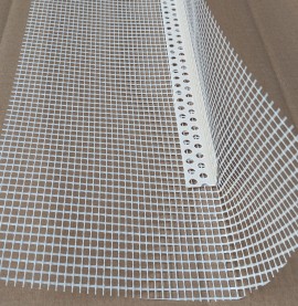Thin Coat PVC Corner Bead With Glass Fibre Mesh 2.5m 1 Length