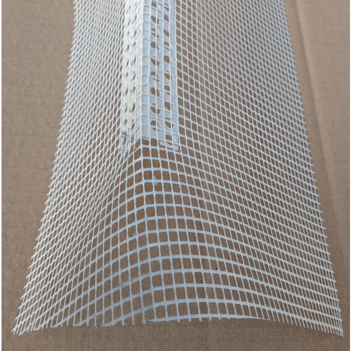 Thin Coat PVC Corner Bead With Glass Fibre Mesh 2.5m 1 Length