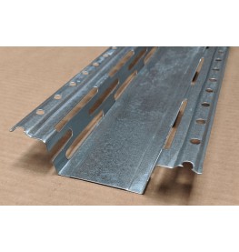 Protektor Galvanised Steel Resilient Bar 60mm x 27mm x 0.6mm 3m 1 Length