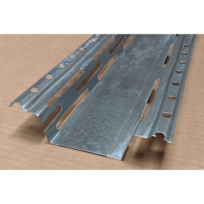 Protektor Galvanised Steel Resilient Bar 60mm x 27mm 1 Length