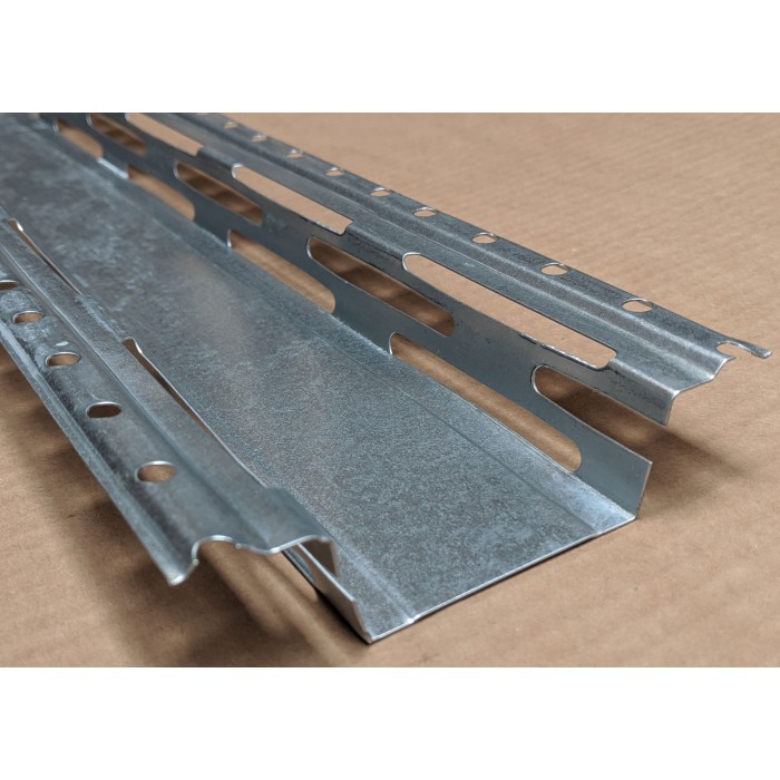 Protektor Galvanised Steel Resilient Bar 60mm x 27mm 1 Length