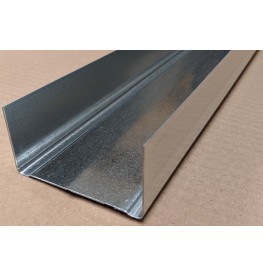 Protektor Galvanised Steel DIN Standard Track Profile 40mm x 75mm x 40mm x 0.6mm 4m 1 Length