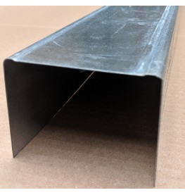 Protektor Galvanised Steel DIN Standard Deep Track Profile 60mm x 75mm x 60mm x 0.6mm 4m 1 Length