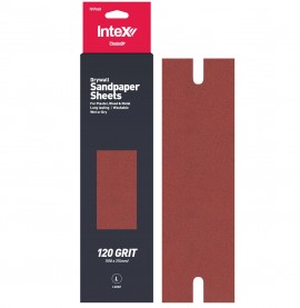 Intex PlasterX Large Slotted Sandpaper Sheets 10 Pack 180 Grit