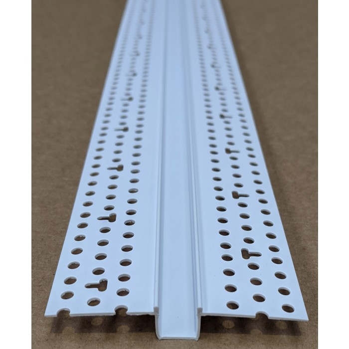 Trim-Tex 10mm White PVC Architectural Reveal Bead Profile 3m 1 length AS5130