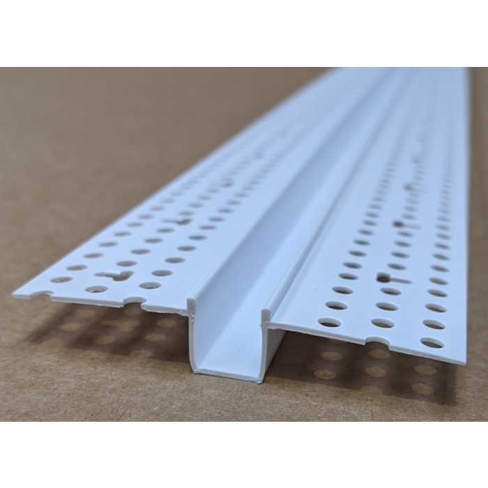 Trim-Tex 10mm White PVC Architectural Reveal Bead Profile 3m 1 length AS5130