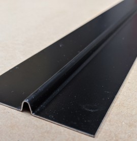 Aluminium Black Finish Bird Beak Joint Profile 1 length 62mm x 6mm x 6mm x 2.5m