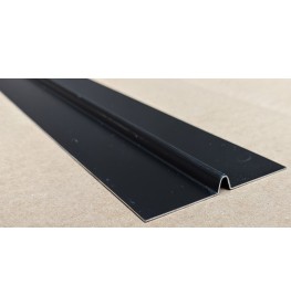 Aluminium Black Finish Bird Beak Joint Profile 1 length 62mm x 6mm x 6mm x 3m