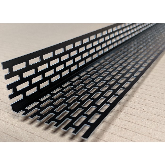 Wemico 30mm x 50mm Aluminium Black Ventilation Angle 2.5m 1 length