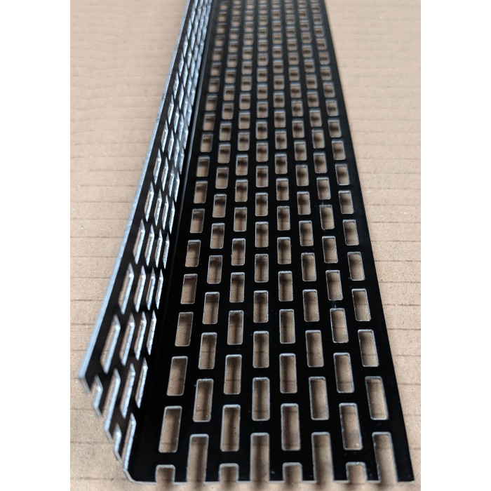 Wemico 30mm x 50mm Aluminium Black Ventilation Angle 2.5m 1 length