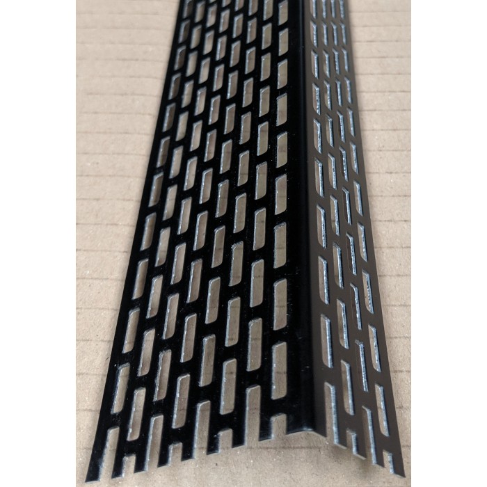 Wemico 30mm x 50mm Aluminium Black Ventilation Angle 2.5m 1 length