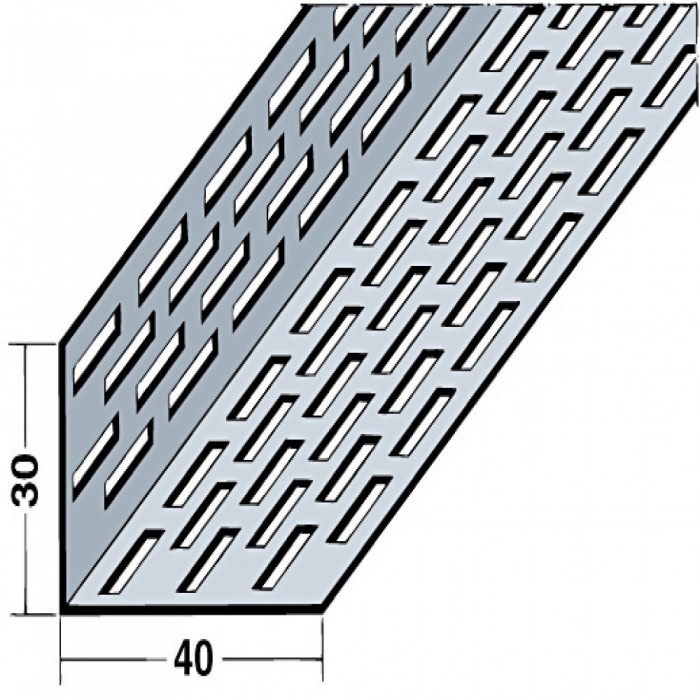 Wemico 30mm X 40mm Aluminium Black Coated Ventilation Profile 2.5mtr